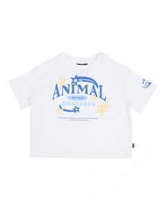Star Power Tee in Vintage White