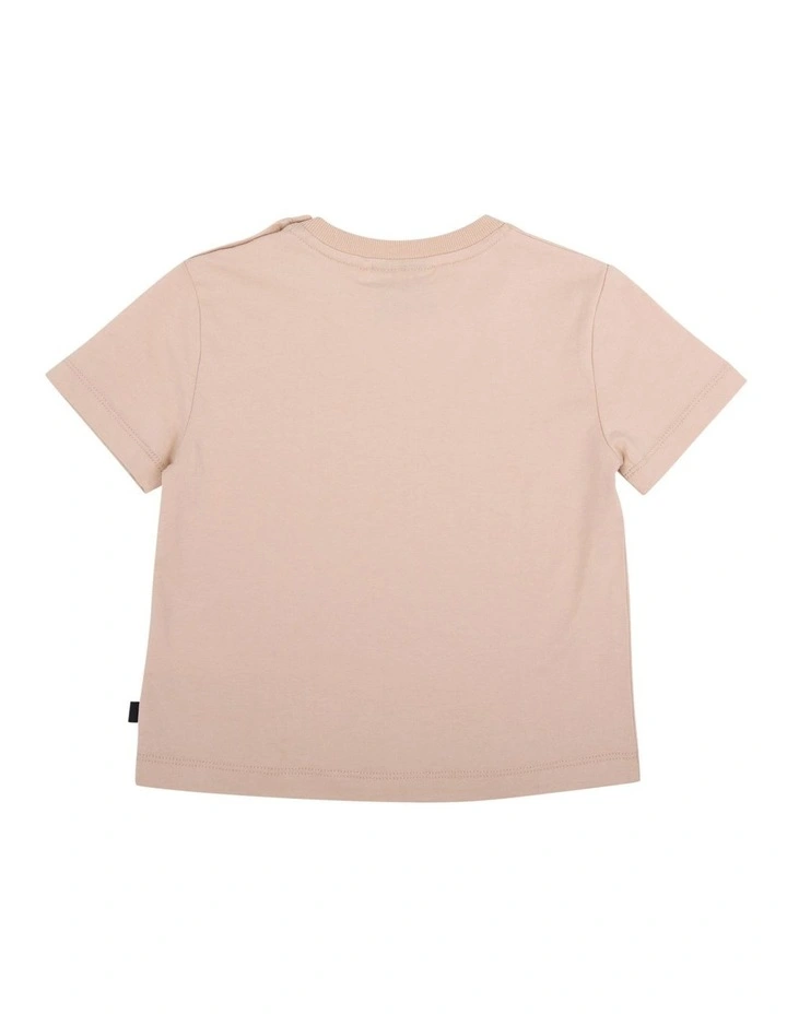 Basic Raffi Tee in Tan image 3