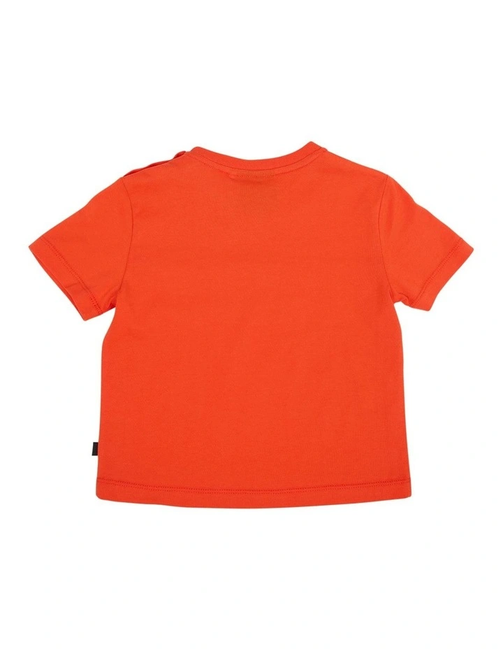 Basic Raffi Tee in Bright Red image 3