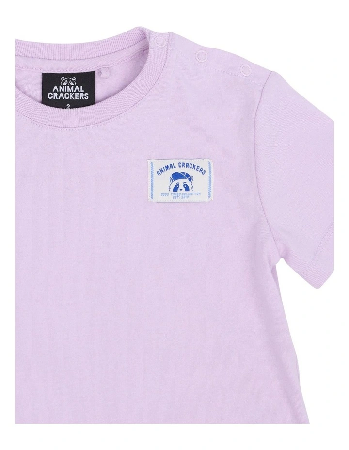 Basic Raffi Tee in Purple image 3