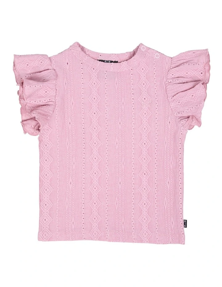 Textured Top in Pink image 1