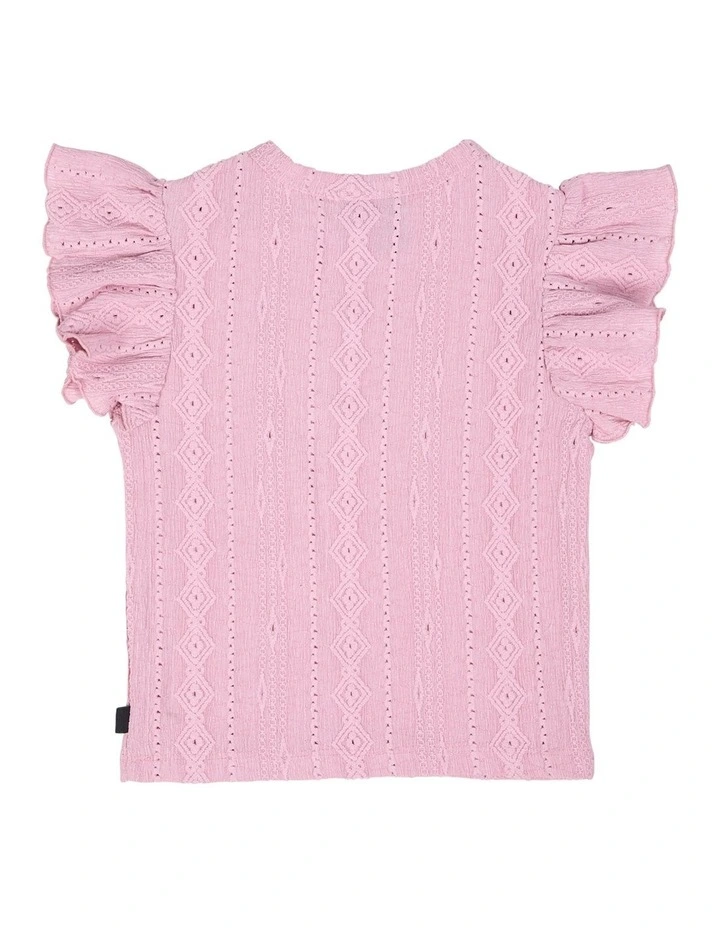 Textured Top in Pink image 3