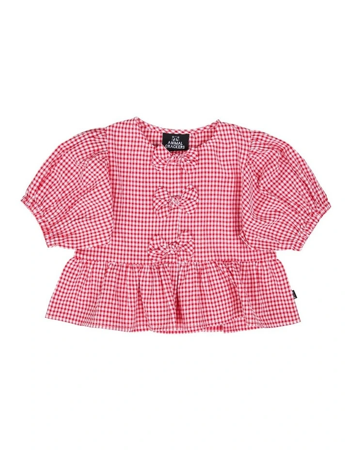 Checkered Top in Check image 1