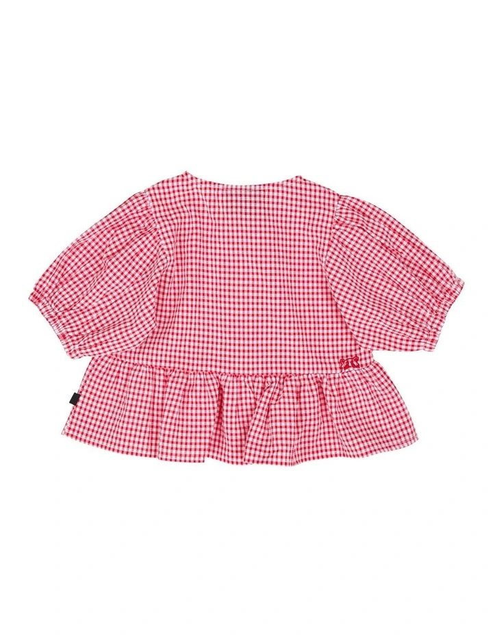 Checkered Top in Check image 3