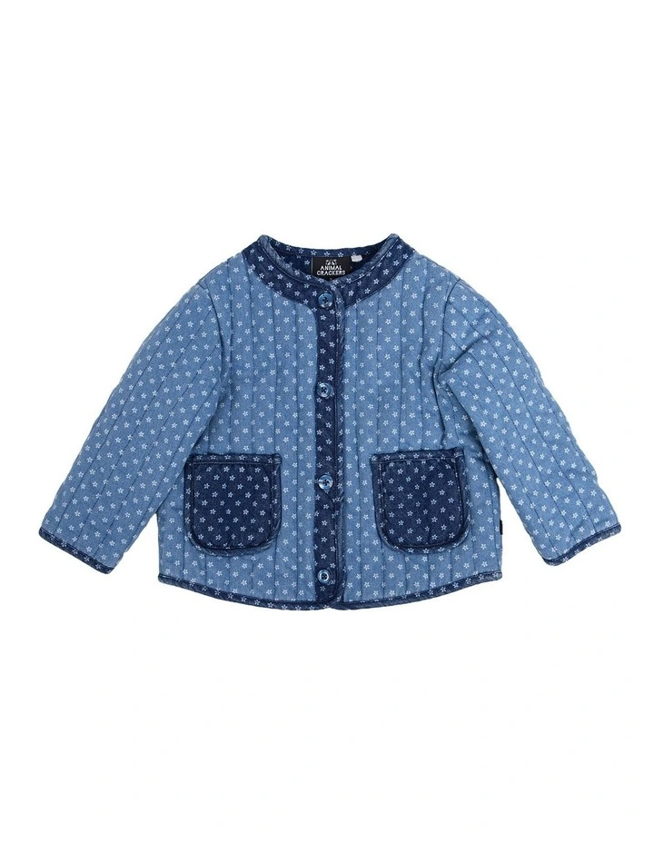 Star Flower Jacket in Blue image 1