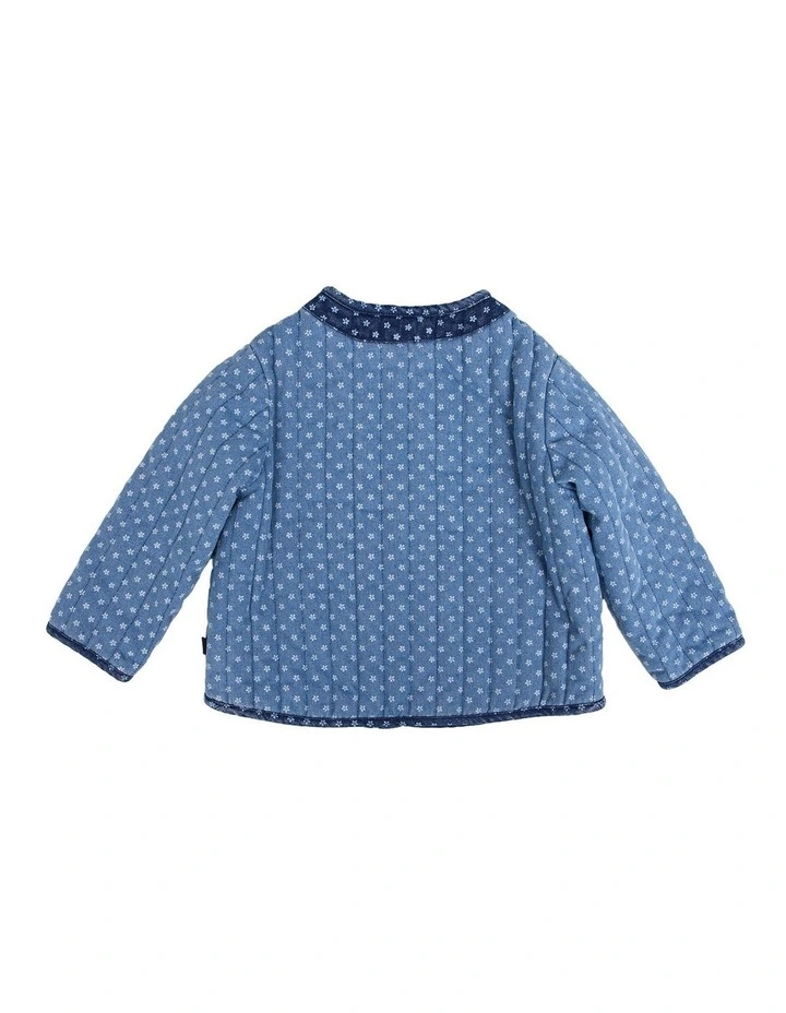 Star Flower Jacket in Blue image 2