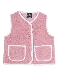 Frosted Vest in Pink