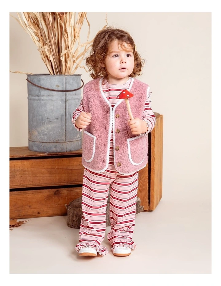 Frosted Vest in Pink image 2