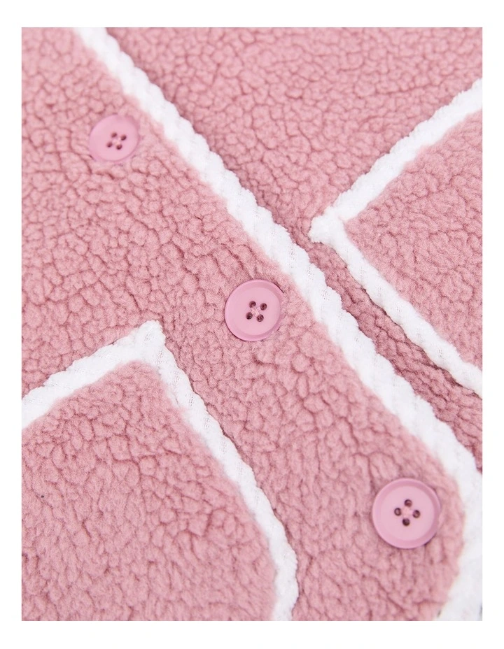 Frosted Vest in Pink image 4