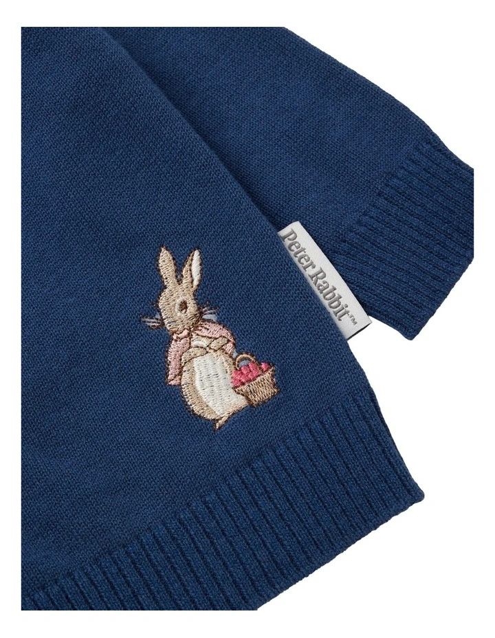 Knit Cardigan in Blue image 4