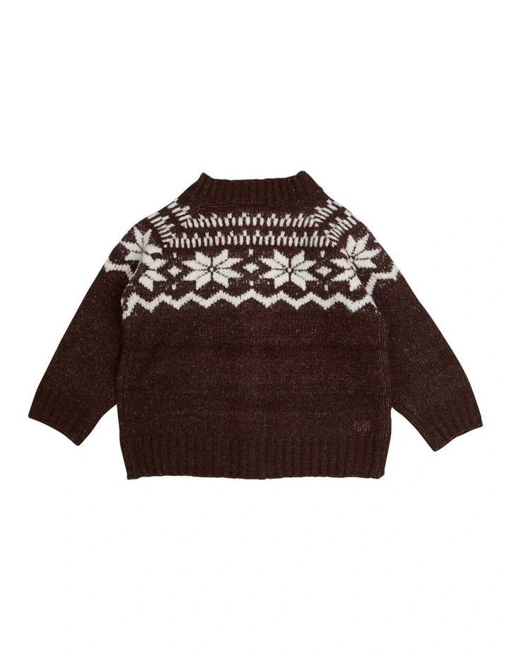 Vail Knit in Chocolate image 3