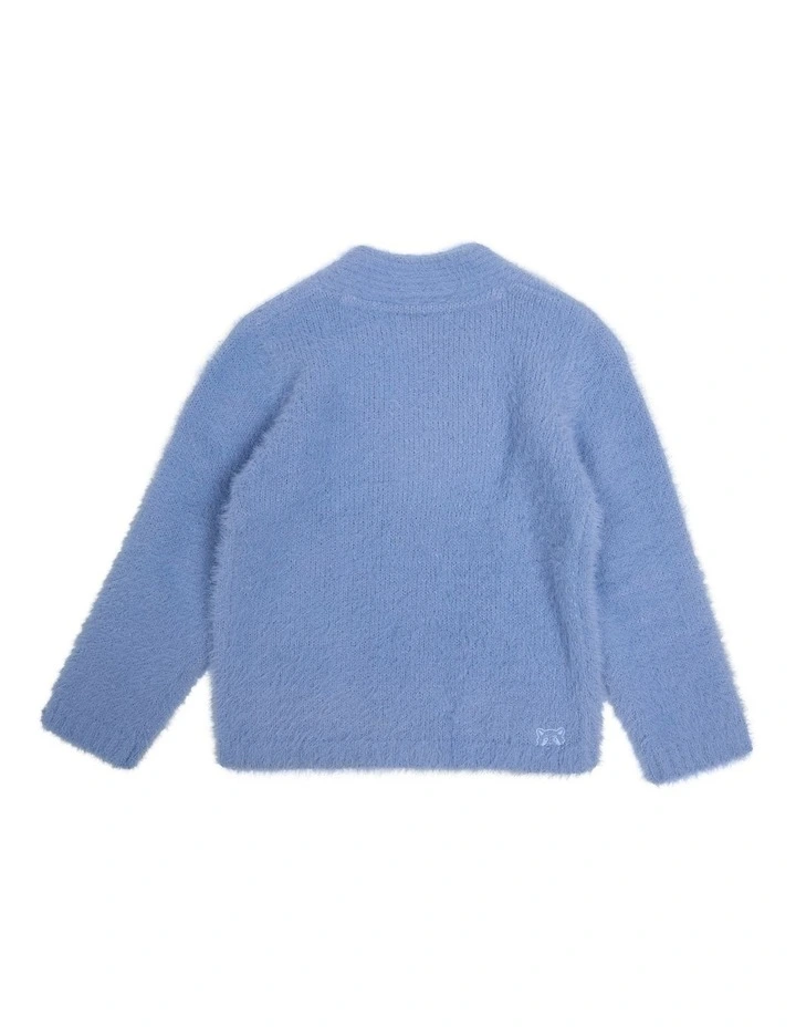 Skyline Knit Cardigan in Blue image 3