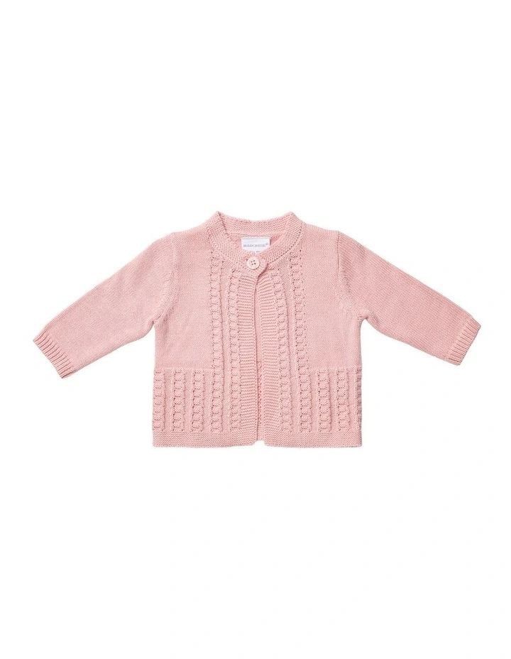 Knit Cardigan in Pink image 1