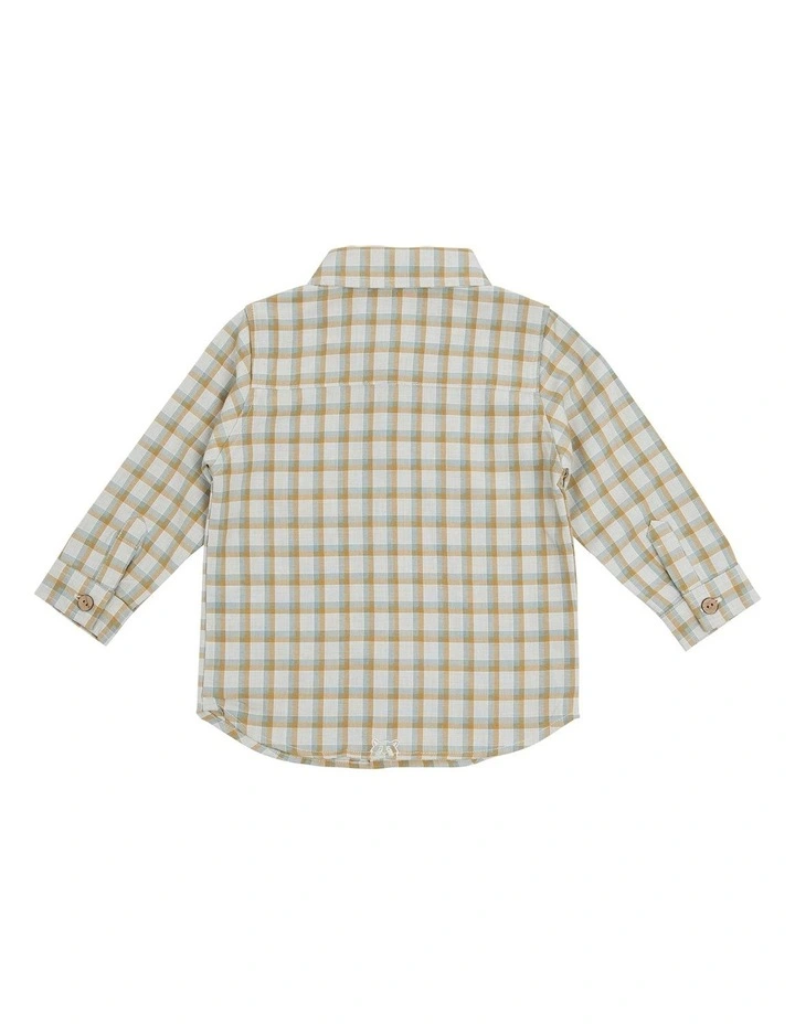 Sunset Long Sleeve Shirt (Sizes 0-5) in Check image 2