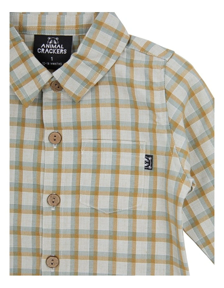 Sunset Long Sleeve Shirt (Sizes 0-5) in Check image 3