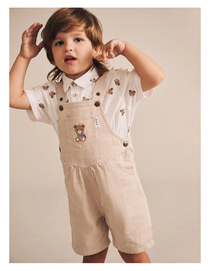 Shortsleeve Huxbear Button Up Crisp in White image 4