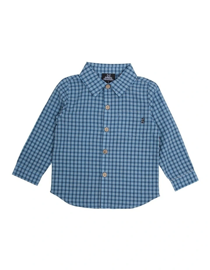 Peak Long Sleeve Shirt in Check image 1