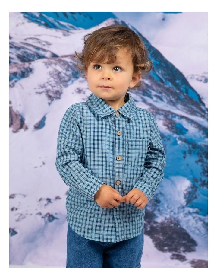 Peak Long Sleeve Shirt in Check image 2