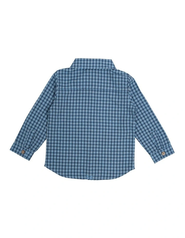Peak Long Sleeve Shirt in Check image 3