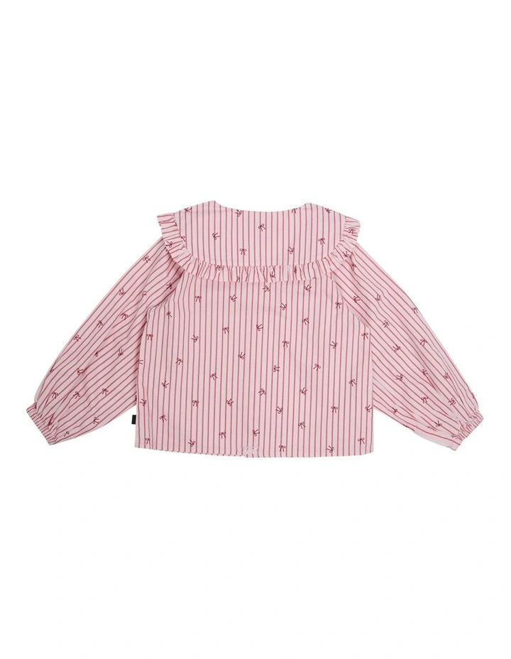 Bow Shirt in Pink image 3