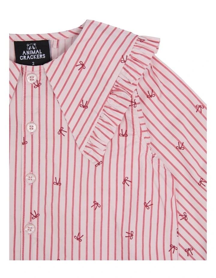 Bow Shirt in Pink image 4