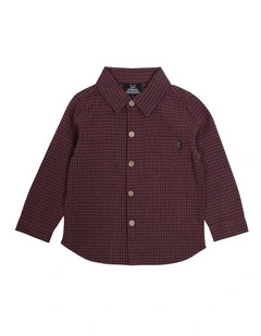 Mountain Long Sleeve Shirt in Red