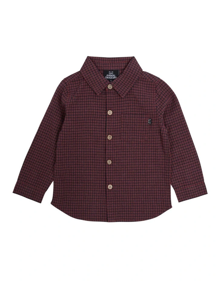 Mountain Long Sleeve Shirt in Red image 1