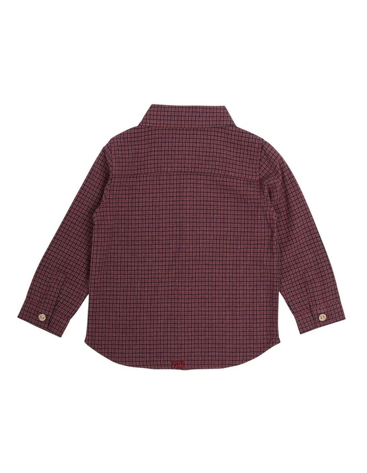 Mountain Long Sleeve Shirt in Red image 3