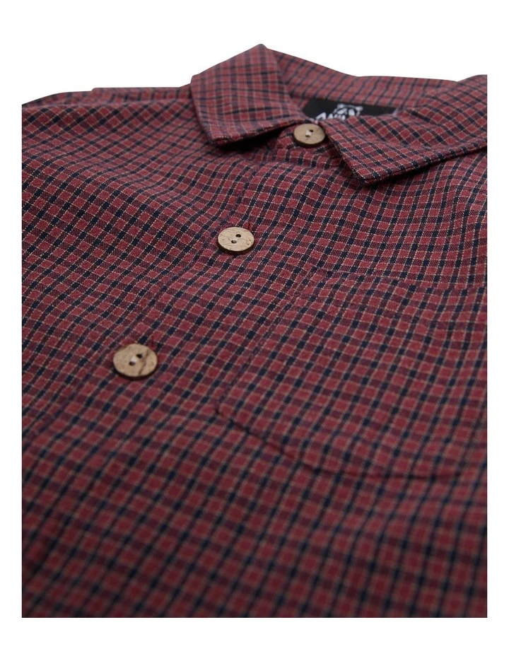 Mountain Long Sleeve Shirt in Red image 4