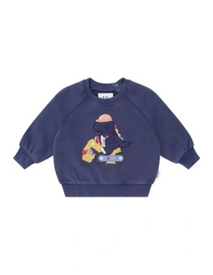 Tradie Dino Sweatshirt in Blue