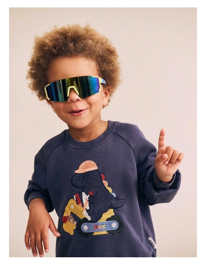 Tradie Dino Sweatshirt in Blue image 3