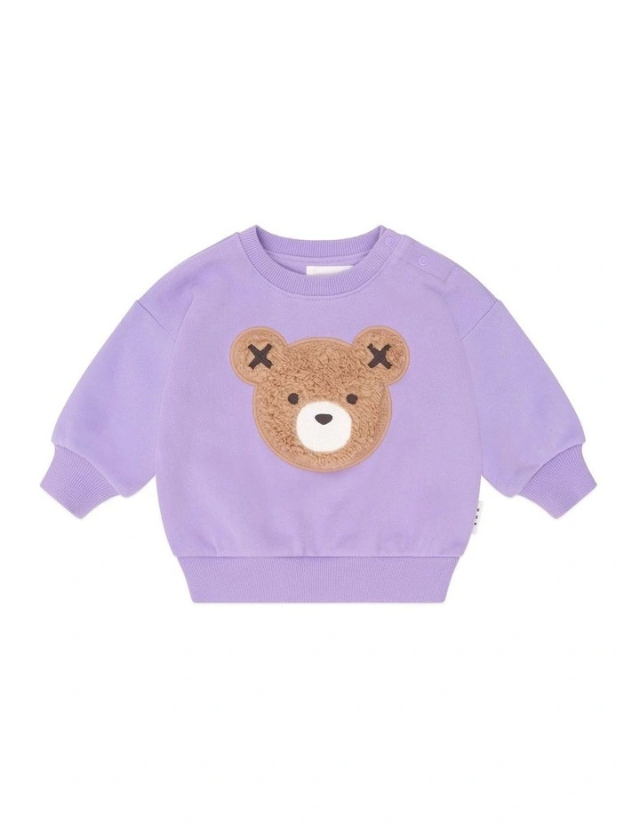Furry Huxbear Sweatshirt in Purple image 1