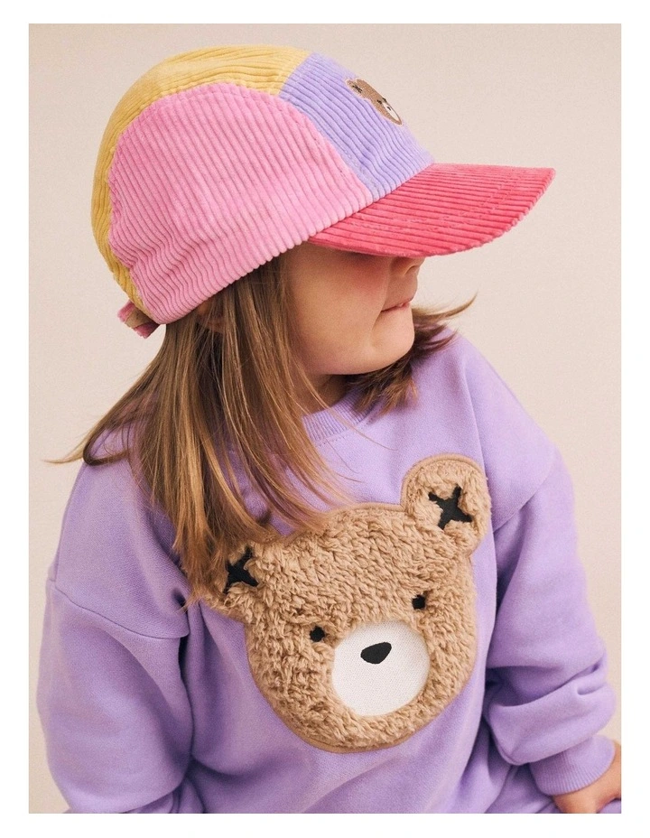 Furry Huxbear Sweatshirt in Purple image 3