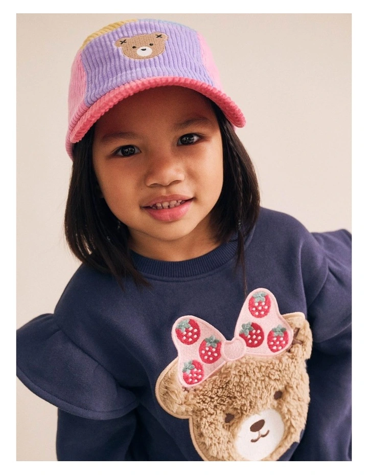 Strawberry Fields Huxette Bow Sweatshirt in Blue image 3