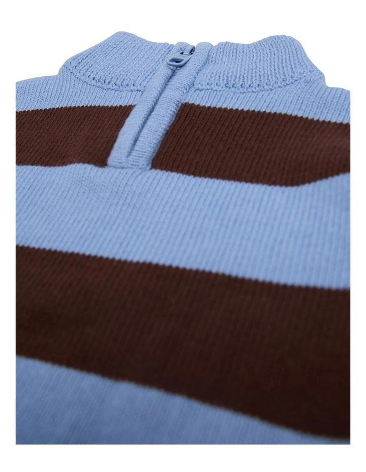 Orbit 1/4 Zip Knit in Stripe image 4