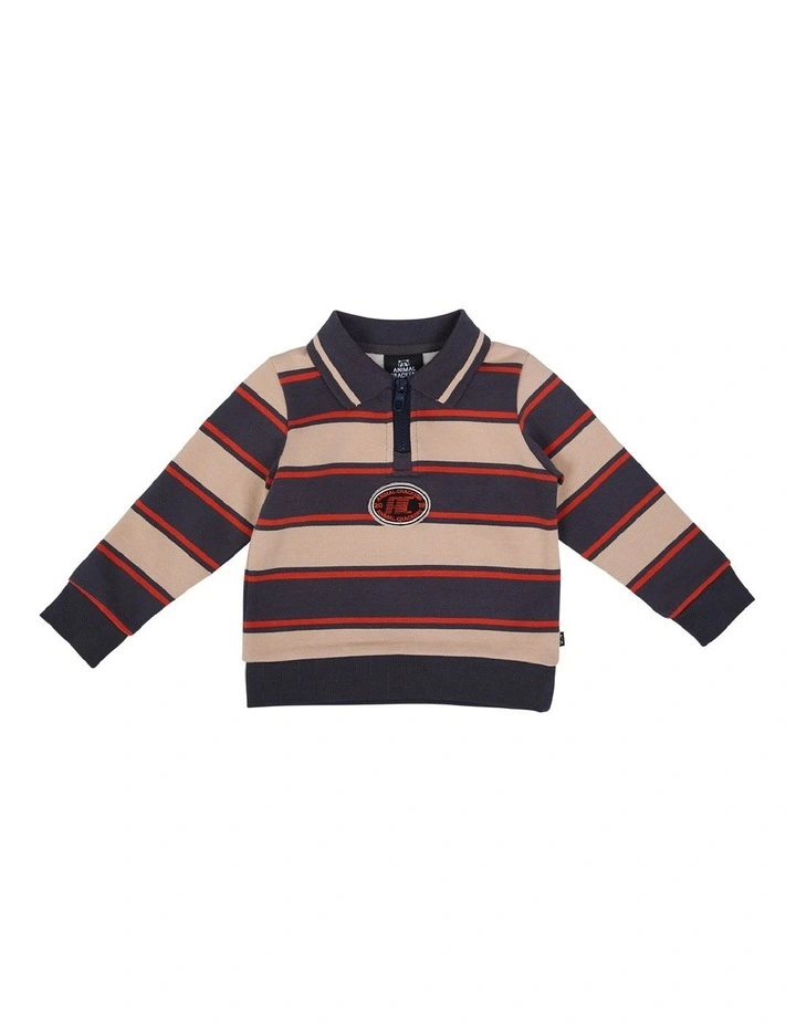 Ridge 1/4 Zip in Stripe image 1