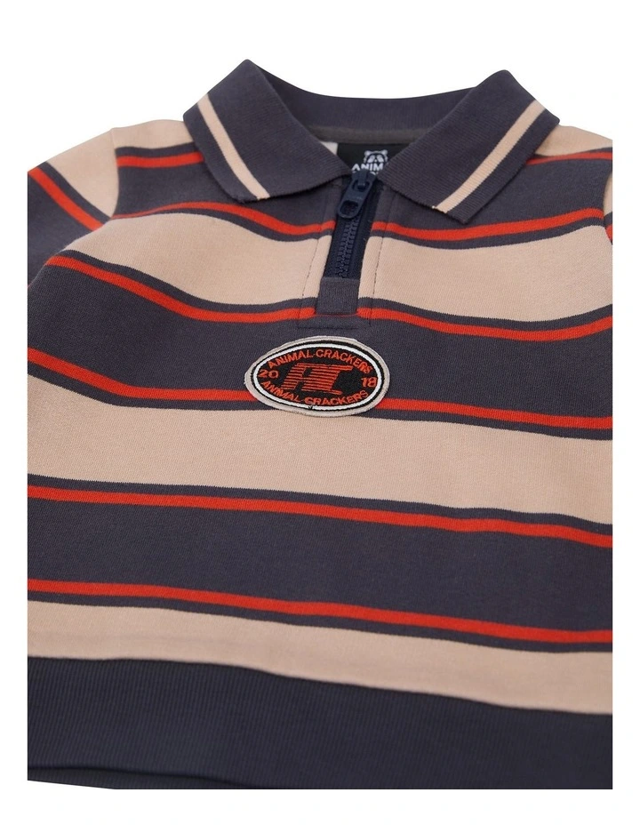 Ridge 1/4 Zip in Stripe image 3