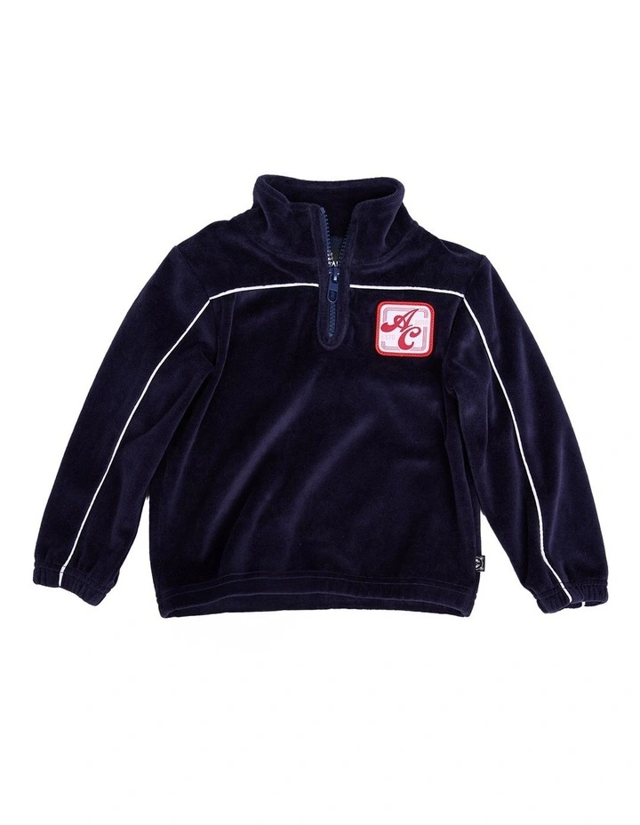 Blitz 1/4 Zip Jumper in Navy image 1