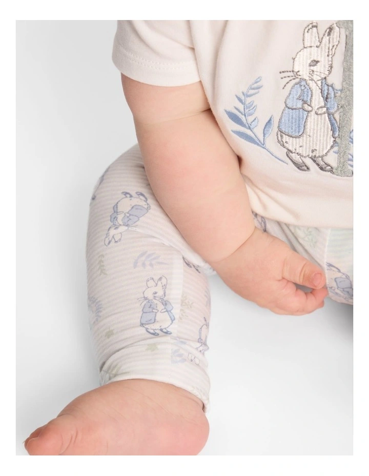 Peter Rabbit Newborn Leggings in Lt Blue | MYER