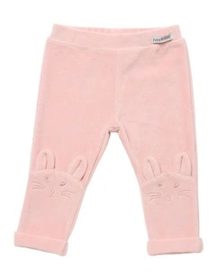 Velour Leggings in Pink