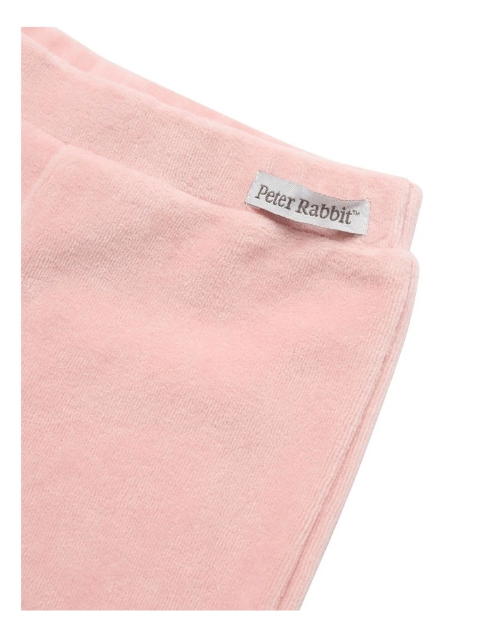 Velour Leggings in Pink image 3