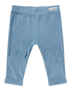 Velour Leggings in Blue