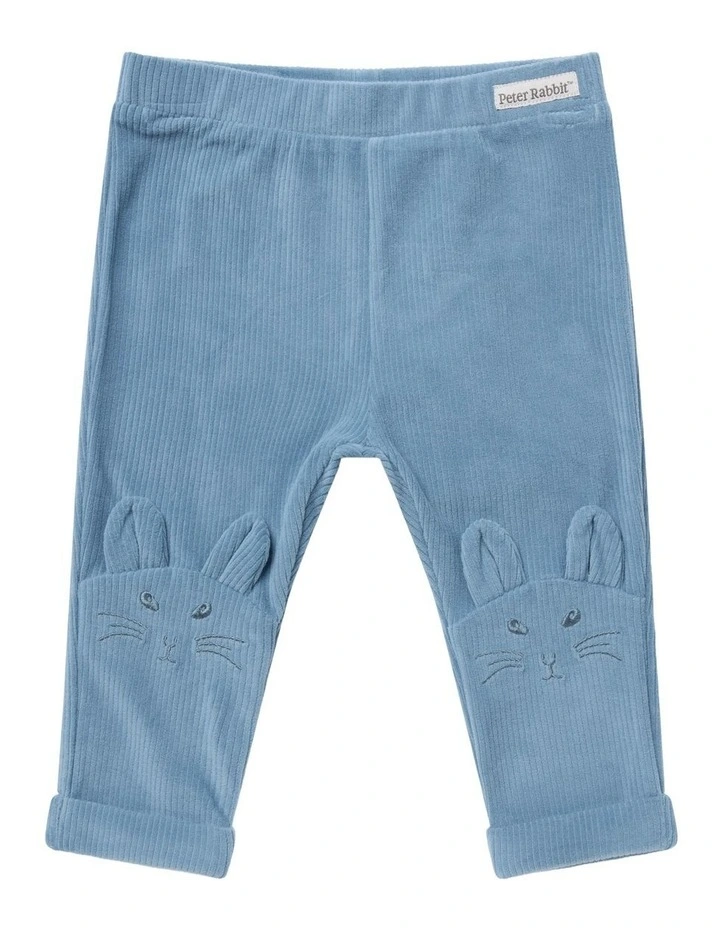 Velour Leggings in Blue image 1