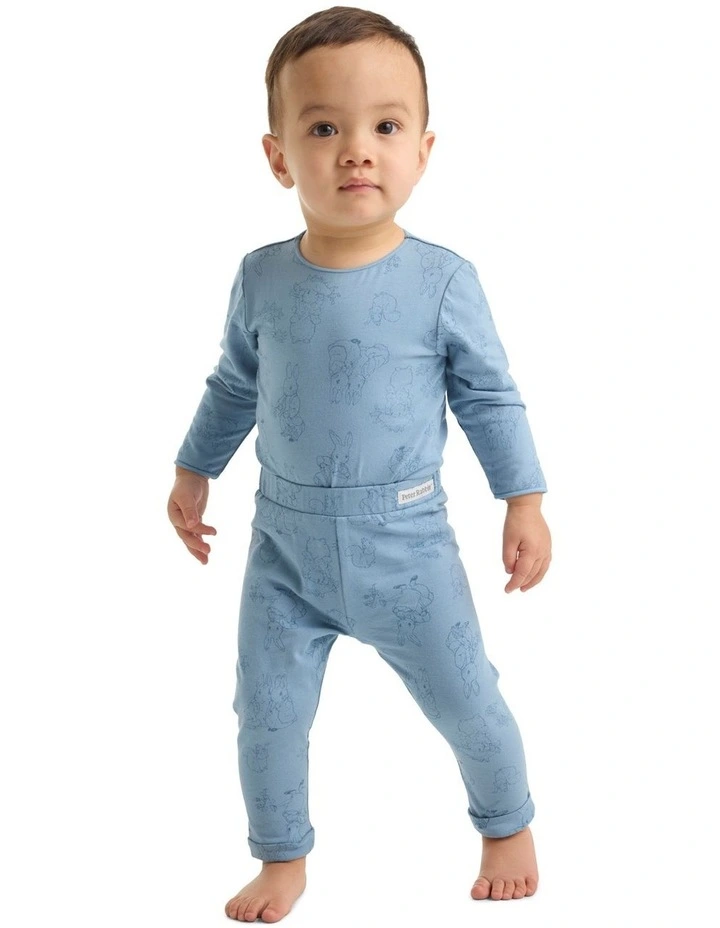 Peter Rabbit Leggings in Steel Blue image 1