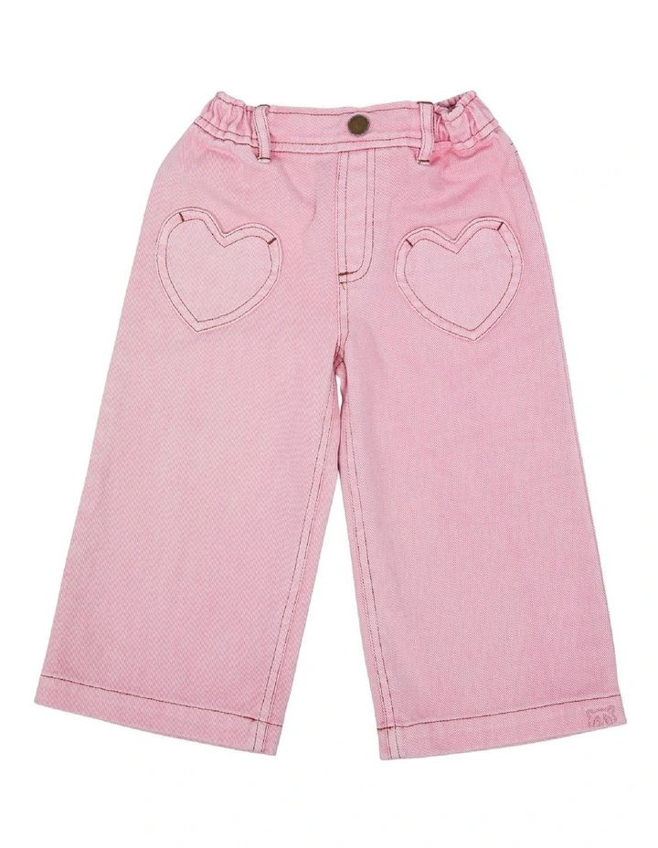 Heart Jean in Pink image 1