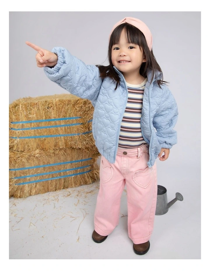 Heart Jean in Pink image 2