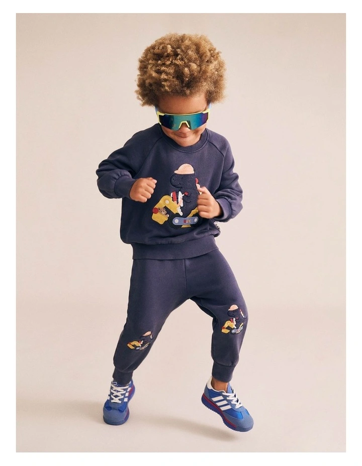 Tradie Dino Trackpant in Navy image 4