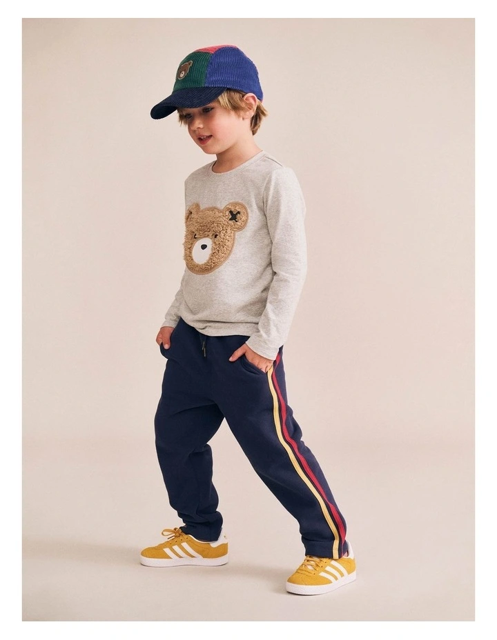 Racer Stripe Trackpant in Blue image 3