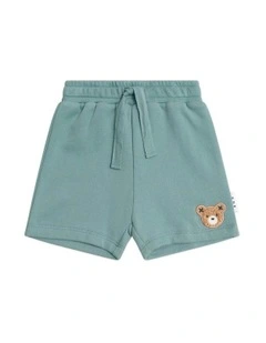 Furry Huxbear Shorts in Green