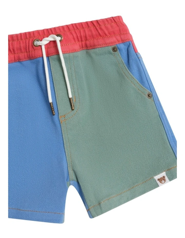 Vintage Denim Shorts in Multicolour image 5